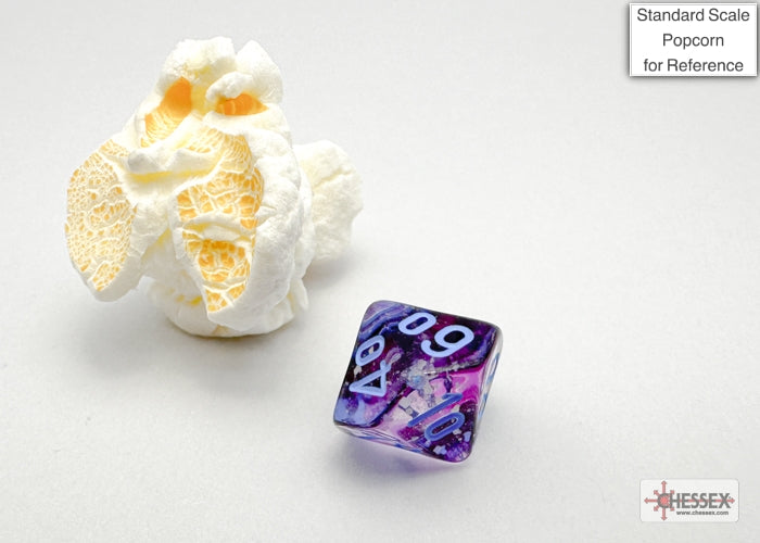 Nebula Mini-hedral Nocturnal/blue Luminary 7-Die Set (Chessex) (20557)