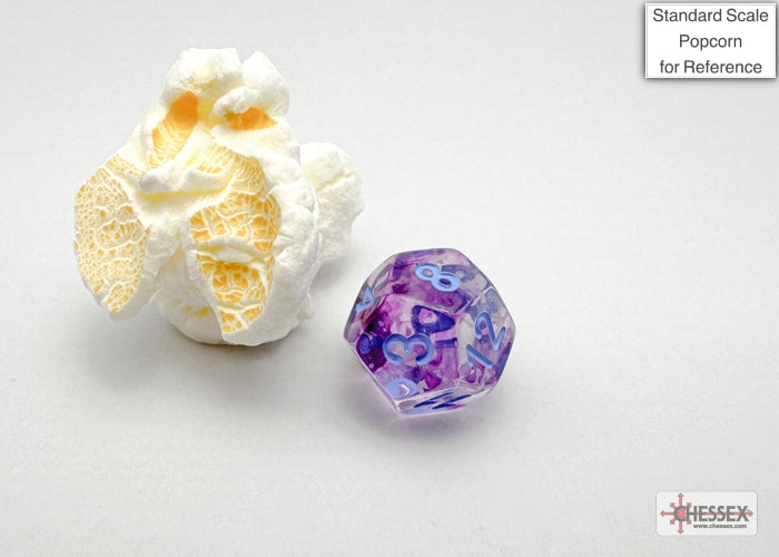 Nebula Mini-hedral Nocturnal/blue Luminary 7-Die Set (Chessex) (20557)