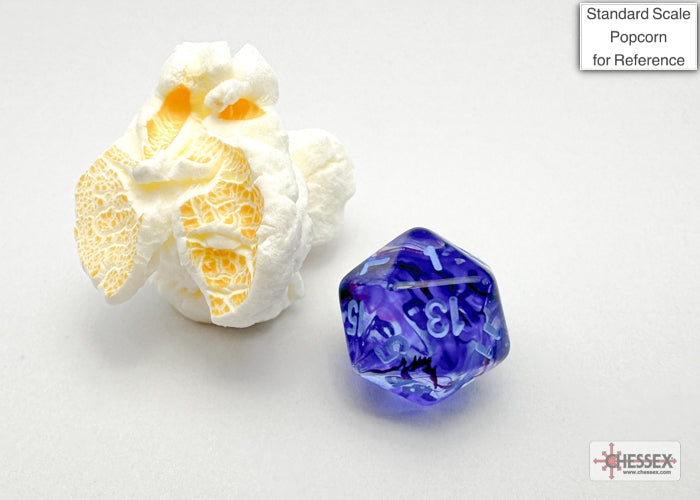 Nebula Mini-hedral Nocturnal/blue Luminary 7-Die Set (Chessex) (20557)