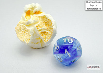 Festive Mini-hedral Waterlily/white 7-Die set (Chessex) (20546)