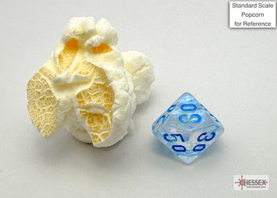 Borealis Mini-hedral Icicle/light blue Luminary 7-Die (Chessex) (20581)