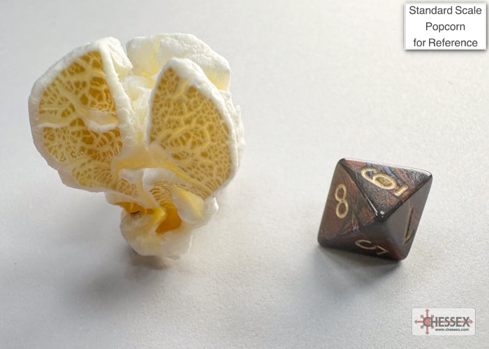 Scarab Mini-hedral Blue Blood/gold 7-Die Set (Chessex) (20419)