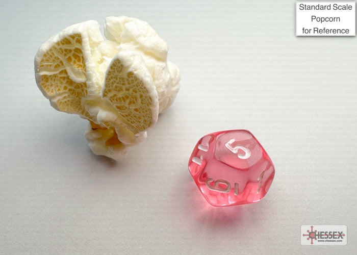 Translucent Mini-hedral Pink/white 7-Die Set (Chessex) (20384)