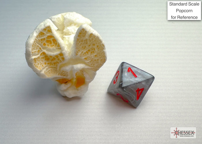 Velvet Mini-hedral Black/red 7-Die Set (Chessex) (20478)