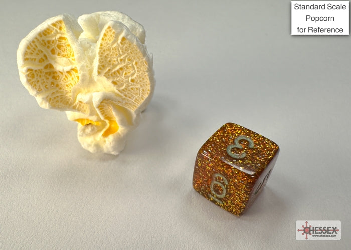 Glitter Mini-hedral Gold/silver 7-Die Set (Chessex) (20503)