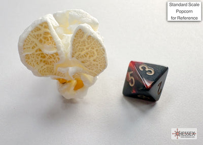 Gemini Mini-hedral Black-Red/gold 7-Die Set (Chessex) (20633)