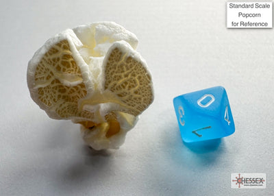 Frosted Mini-hedral Caribbean Blue/white 7-Die Set (Chessex) (20416)