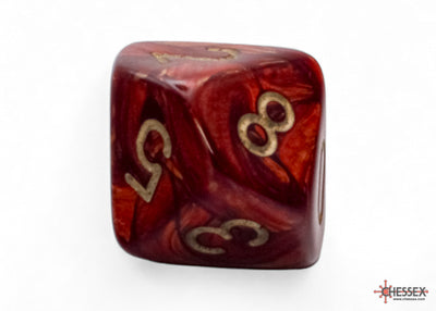 Scarab Mega-hedral Scarlet/gold 7-Die Set (Chessex) (22414)