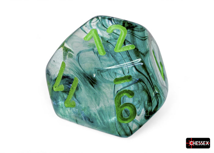 Borealis Kelp/light green Luminary Polyhedral 7-Dice Set (Chessex) (27595)