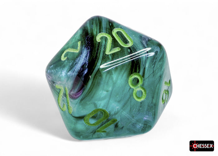 Borealis Kelp/light green Luminary Polyhedral 7-Dice Set (Chessex) (27595)