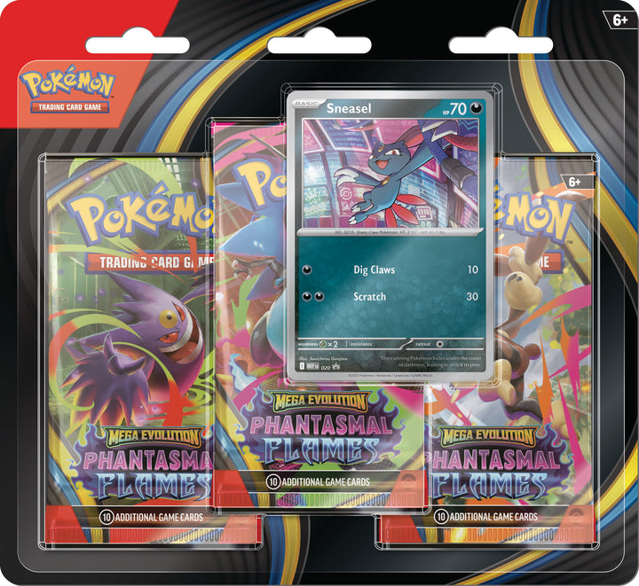 Pokemon TCG: ME02 Phantasmal Flames - Blister 3-Pack