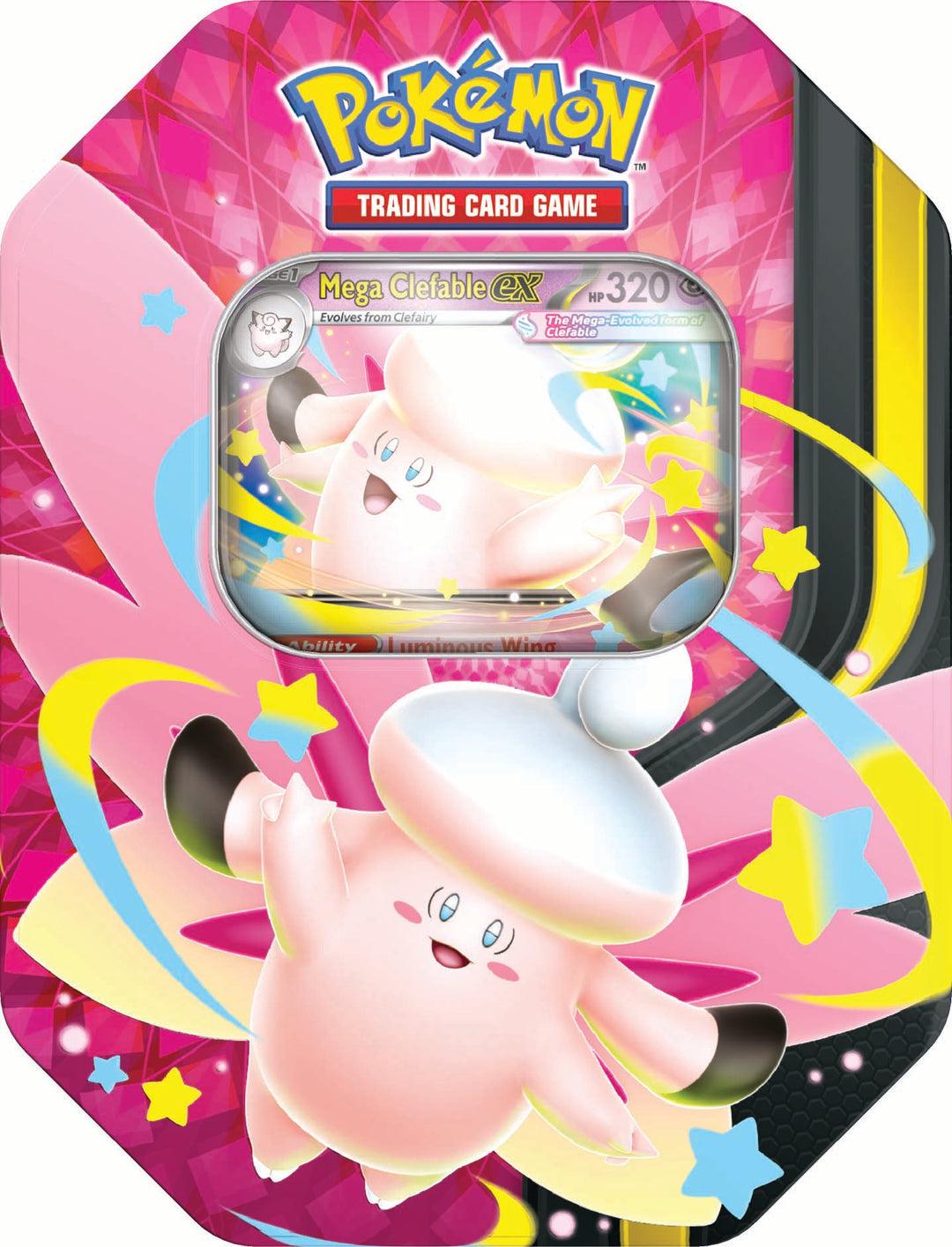 Pokemon TCG: Summer 2026 Mega Moonlit Collector's Tin - Mega Clefable ex