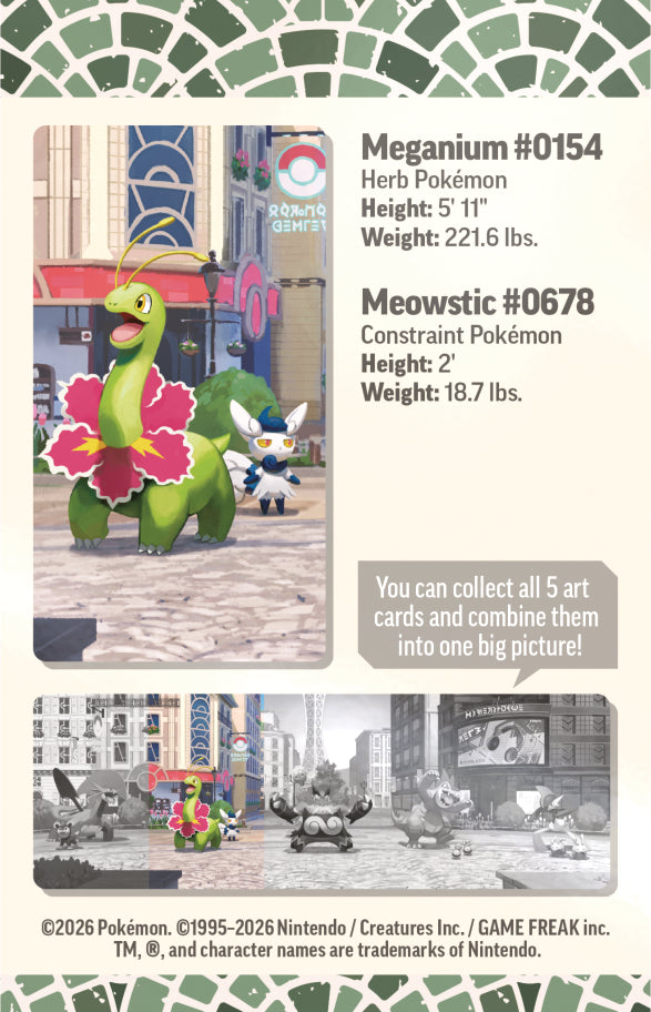 Pokemon TCG: Mini Tin Summer 2026 Lumiose City - Meganium