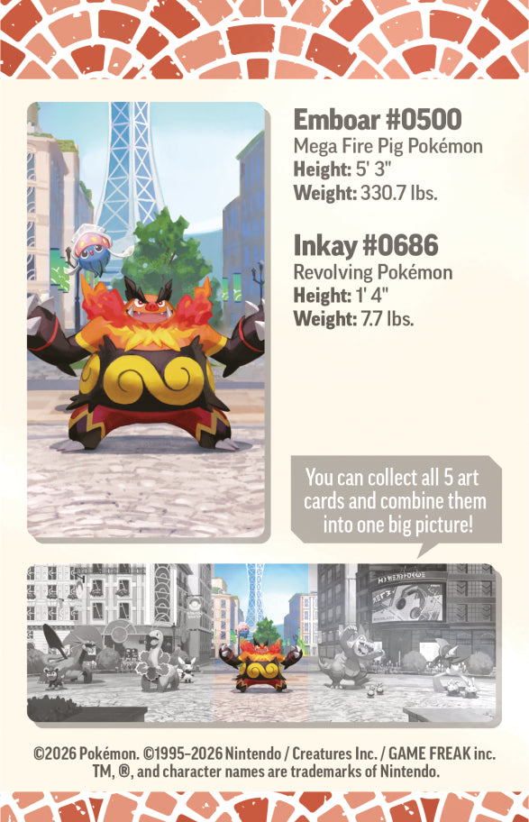 Pokemon TCG: Mini Tin Summer 2026 Lumiose City - Emboar