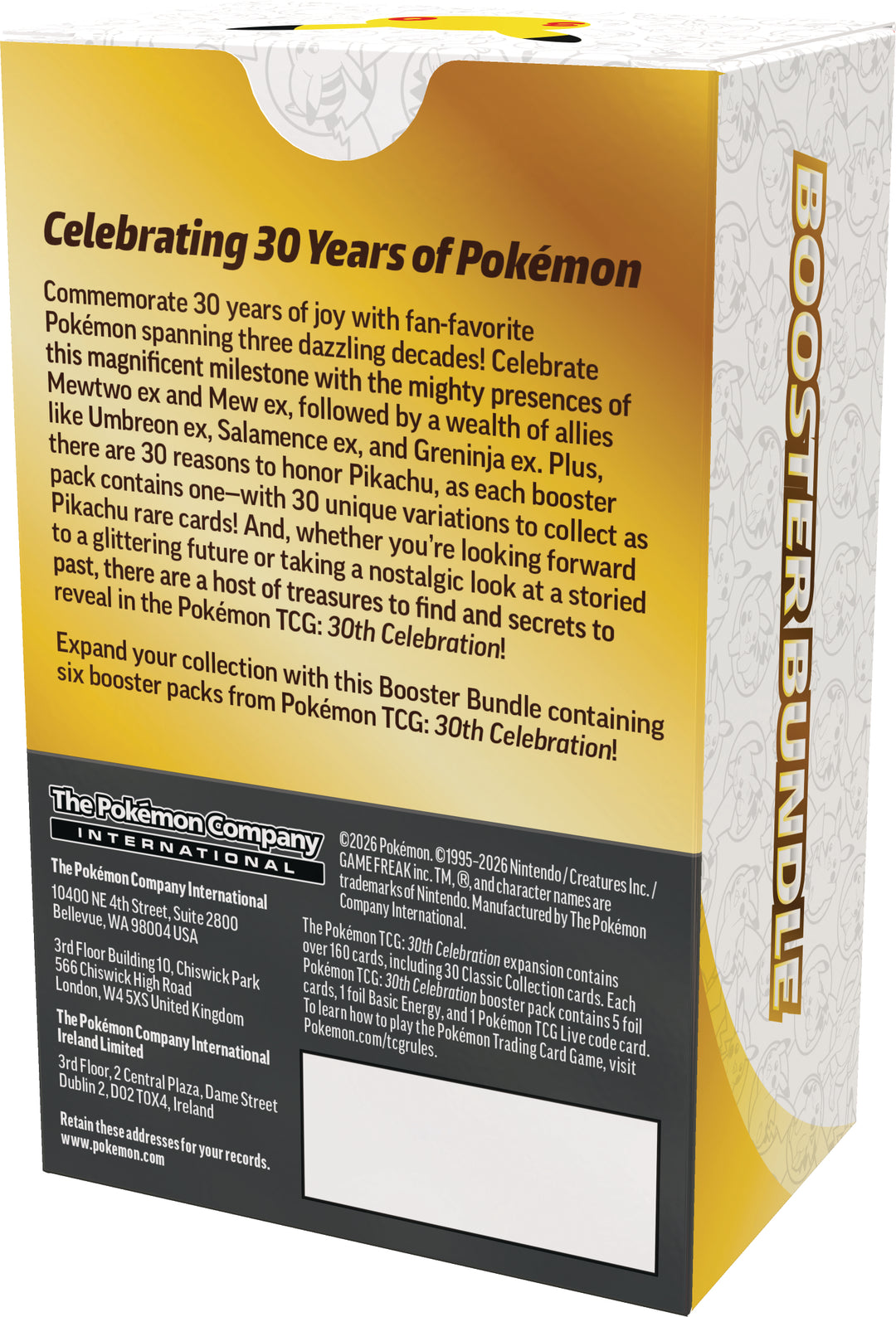 Pokemon TCG: ME05.5 30th Celebration - Booster Bundle