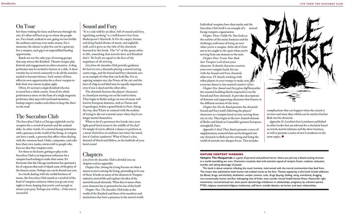 Vampire: The Masquerade (5th Edition) - Live from the Succubus Club Sourcebook