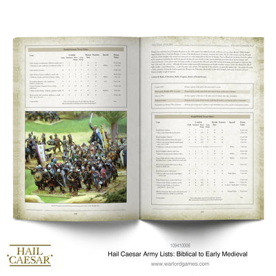 Hail Caesar: Army Lists - Biblical to Early Medieval supplement