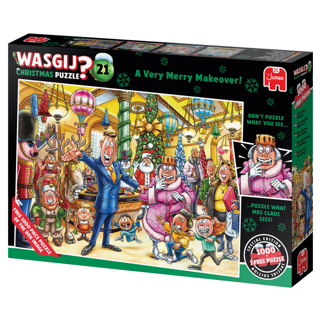 Wasgij Christmas 21 - A Very Merry Makeover! (2x1000 brikker)