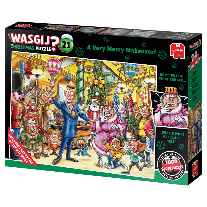 Wasgij Christmas 21 - A Very Merry Makeover! (2x1000 brikker)