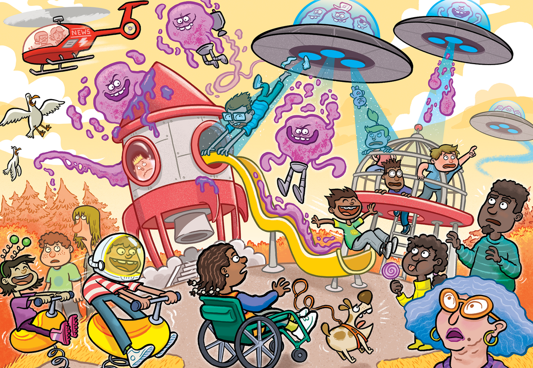Wasgij Junior 4 - Alien Invasion! (240 brikker)
