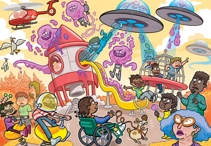 Wasgij Junior 4 - Alien Invasion! (240 brikker)