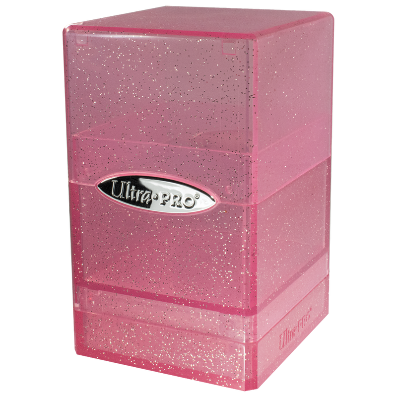 Glitter Satin Tower Deck Box - Pink (Ultra PRO)