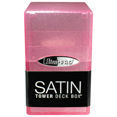 Glitter Satin Tower Deck Box - Pink (Ultra PRO)