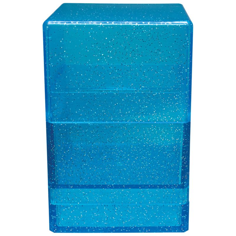 Glitter Satin Tower Deck Box - Blue (Ultra PRO)