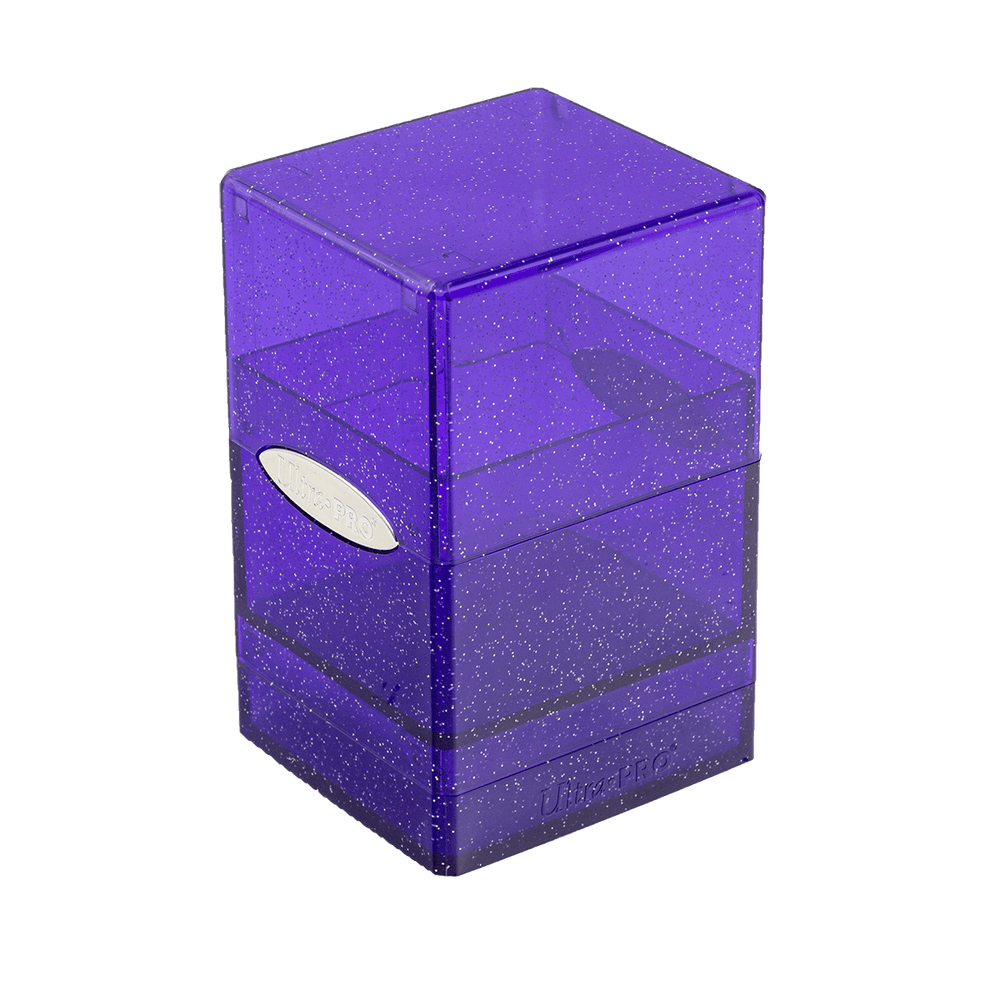 Glitter Satin Tower Deck Box - Purple (Ultra PRO)