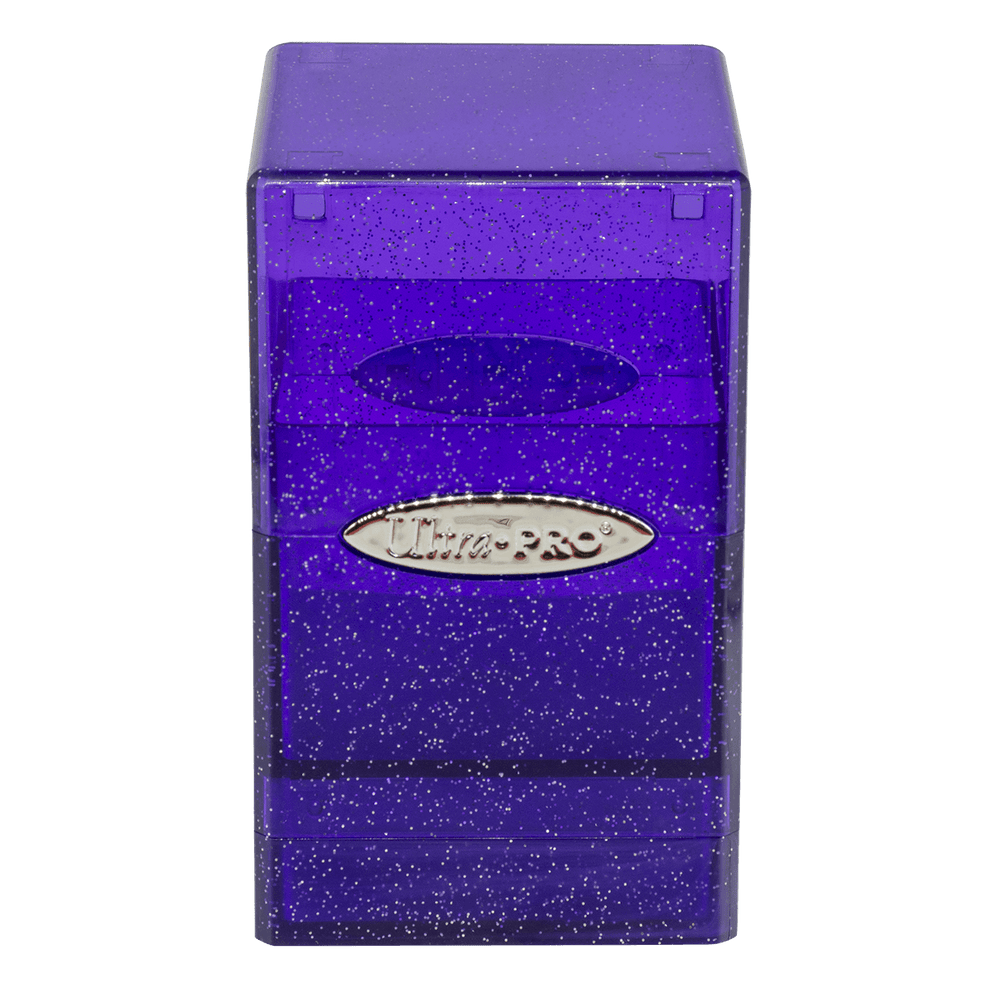 Glitter Satin Tower Deck Box - Purple (Ultra PRO)
