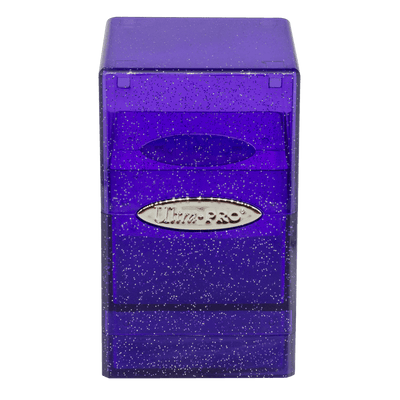 Glitter Satin Tower Deck Box - Purple (Ultra PRO)