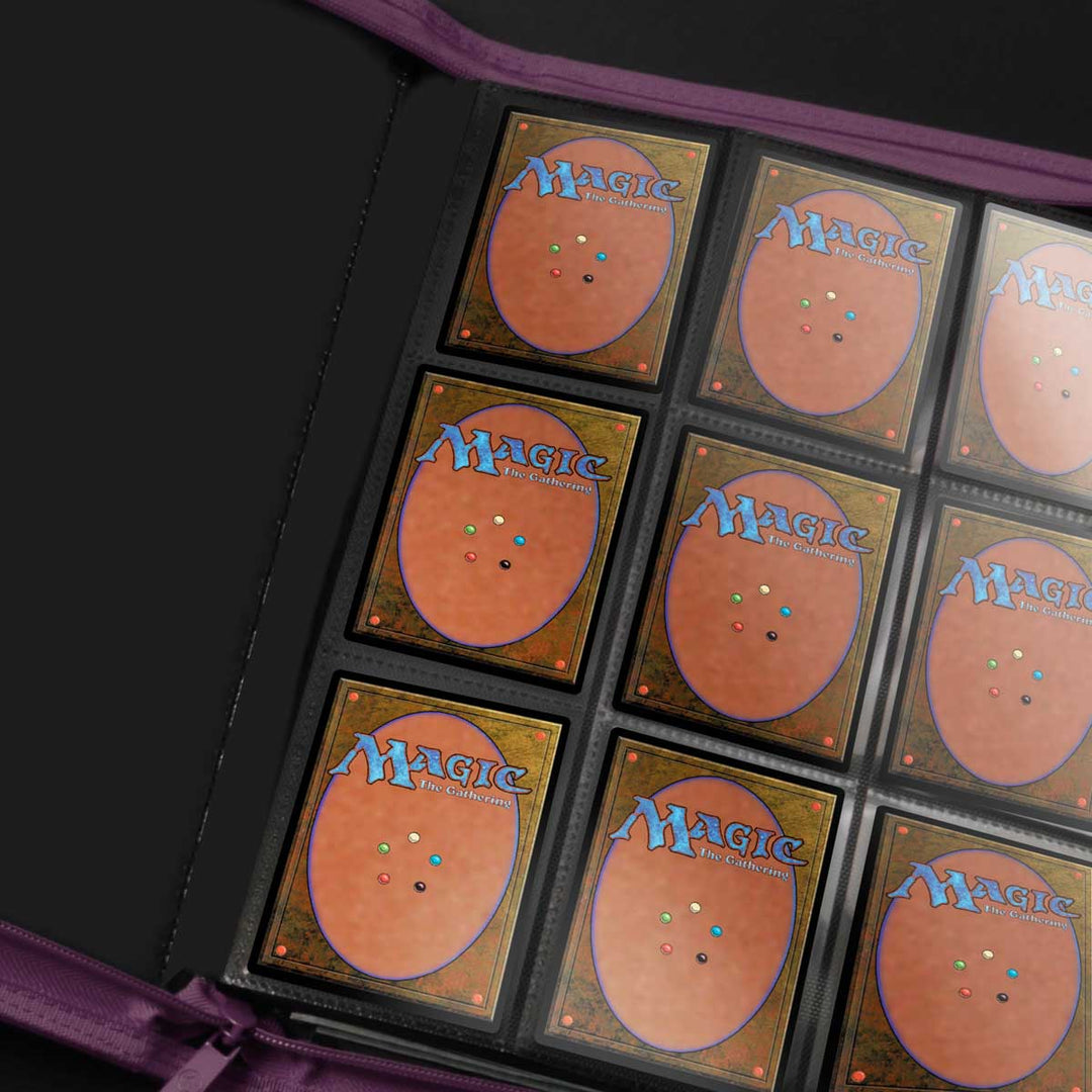 Vivid 9-Pocket Zippered PRO-Binder - Midnight Plum (Ultra PRO)