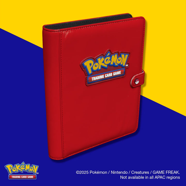 Premium Red 4-Pocket Snap Binder for Pokémon (Ultra PRO)