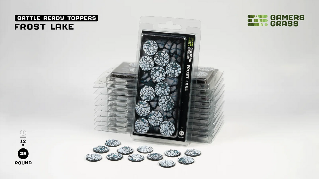 GamersGrass Frost Lake - Round 25mm (x12)