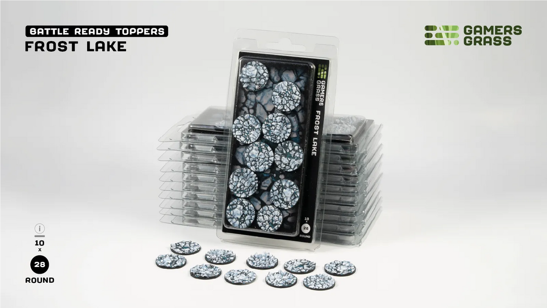 GamersGrass Frost Lake - Round 28mm (x10)