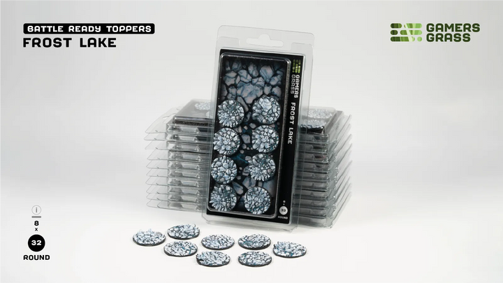 GamersGrass Frost Lake - Round 32mm (x8)