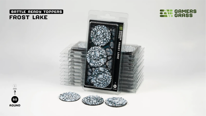 GamersGrass Frost Lake - Round 50mm (x3)