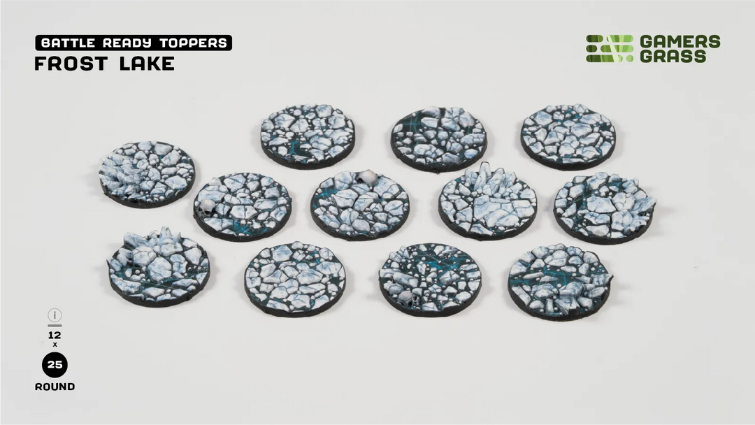 GamersGrass Frost Lake - Round 25mm (x12)