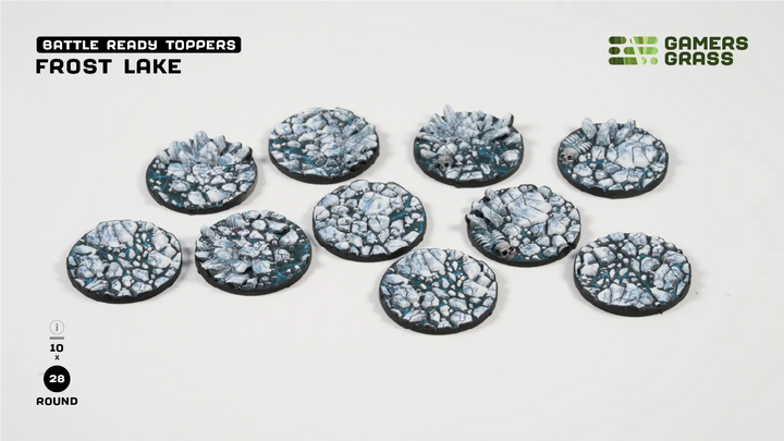 GamersGrass Frost Lake - Round 28mm (x10)