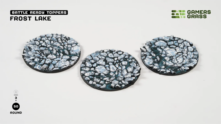 GamersGrass Frost Lake - Round 50mm (x3)