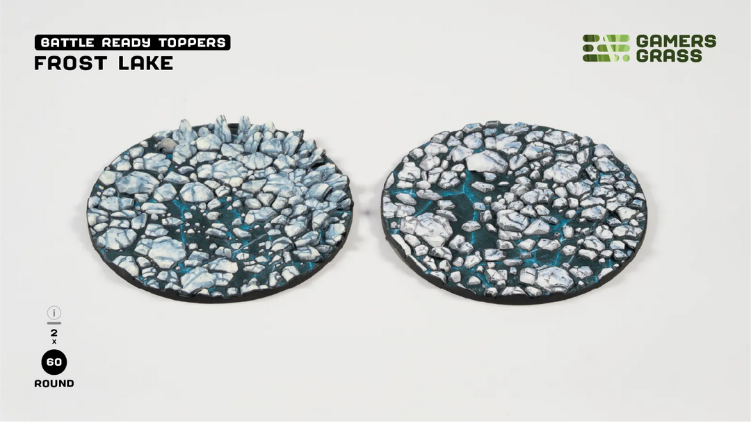 GamersGrass Frost Lake - Round 60mm (x2)