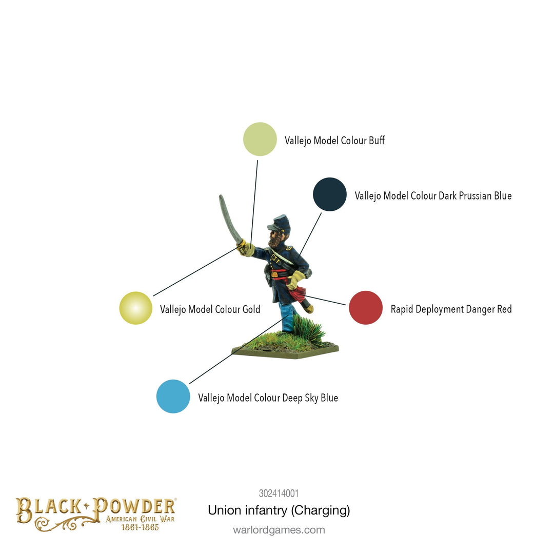 Black Powder: American Civil War - Infantry Regiment Charging