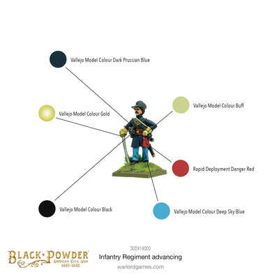 Black Powder: American Civil War - Infantry Regiment Advancing