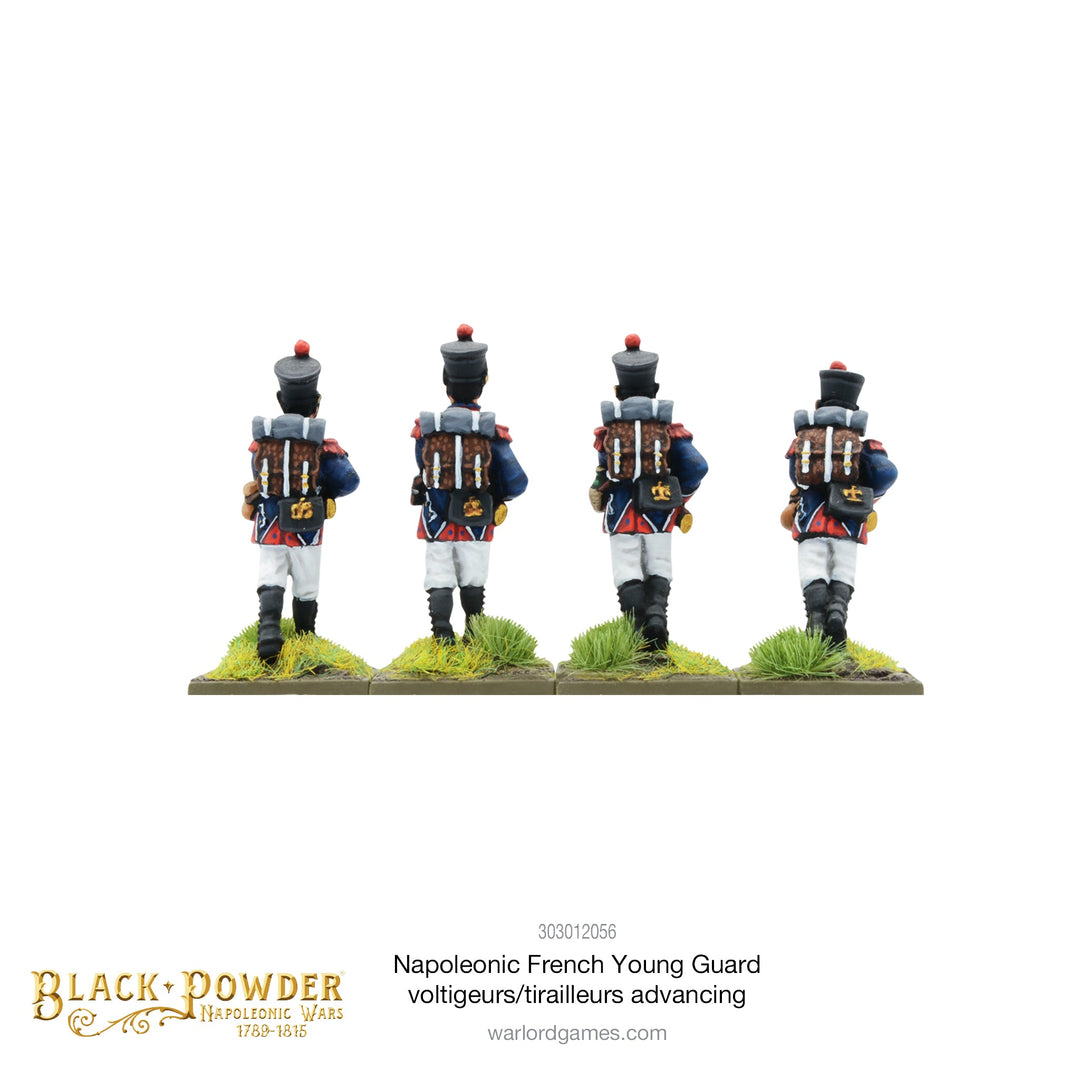 Black Powder: Napoleonic French Young Guard Voltigeurs/Tirailleurs advancing