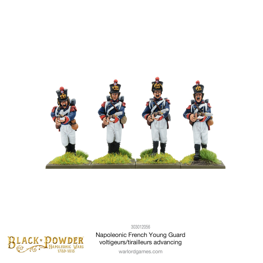 Black Powder: Napoleonic French Young Guard Voltigeurs/Tirailleurs advancing