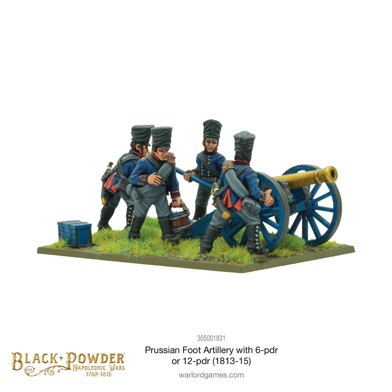 Black Powder: Napoleonic Wars - Napoleonic Prussian Foot Artillery with 6- or 12-pdr (1813-15)