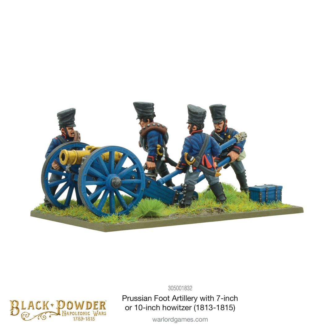 Black Powder: Napoleonic Wars - Napoleonic Prussian Foot Artillery with 7 or 10-inch Howitzer (1813-1815)