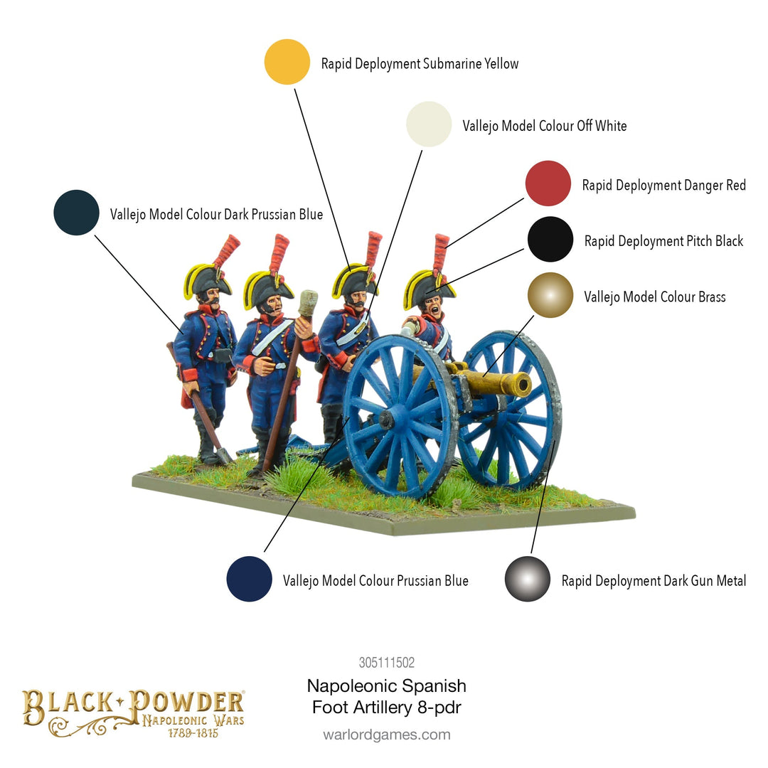 Black Powder: Napoleonic Wars - Spanish foot artillery 8-pdr