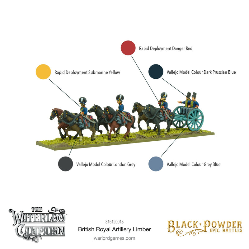 Black Powder Epic Battles: Napoleonic British Royal Artillery Limber