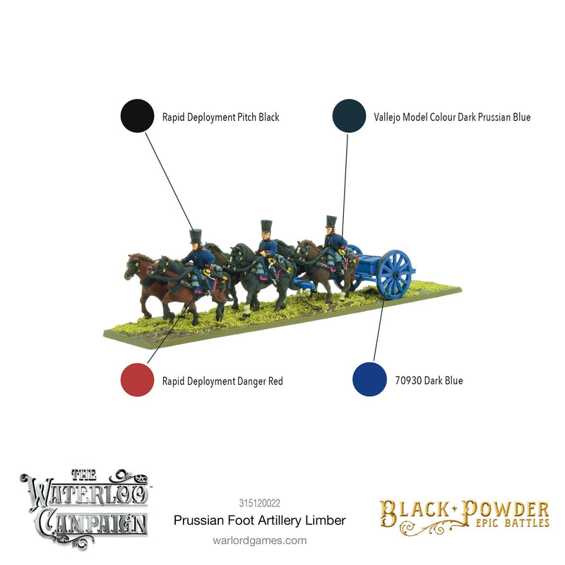 Black Powder Epic Battles: Napoleonic Prussian Foot Artillery Limber